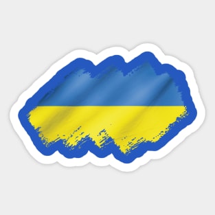 Ukrainian Flag Sticker